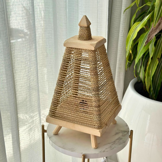 Lampe artisanale Cordage osier Riad