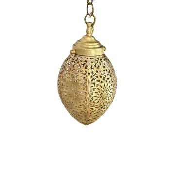 Suspension traditionnelle artisanale en laiton Losa doré