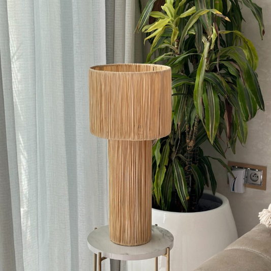 Abat-jour en Raphia Aboukal grand