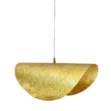 Suspension artisanale en laiton Ayour doré  50cm