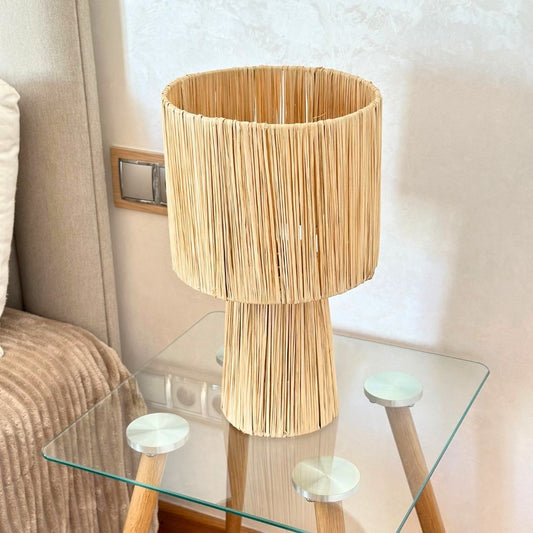 Abat-jour en Raphia Aboukal