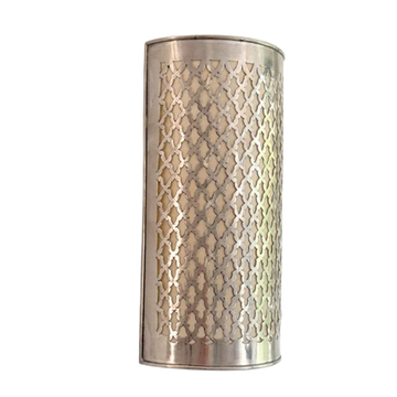 Applique murale Khmissa en laiton argenté