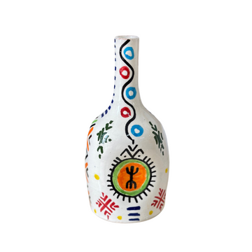 Vase artisanal bouteille amazigh Dihya