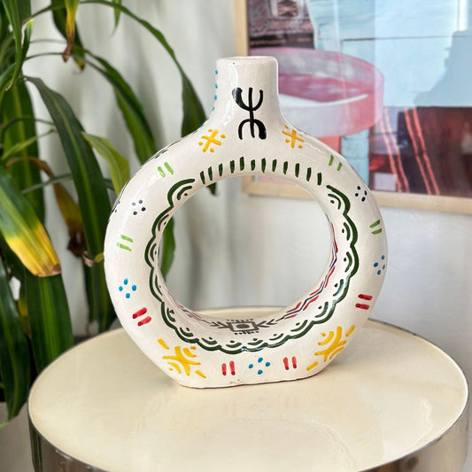 Vase artisanal Tafoukt Amazigh Touda