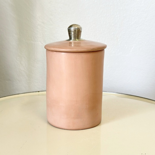 Boite de rangement longue beige nude