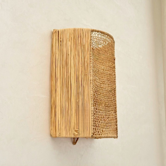 Applique murale en Raphia tressée