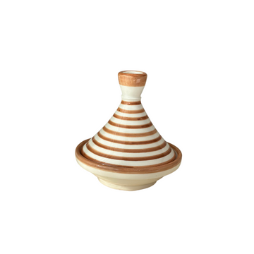 Tagine rayé terracota