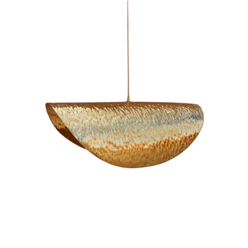 Suspension artisanale en laiton Ayour doré  60cm